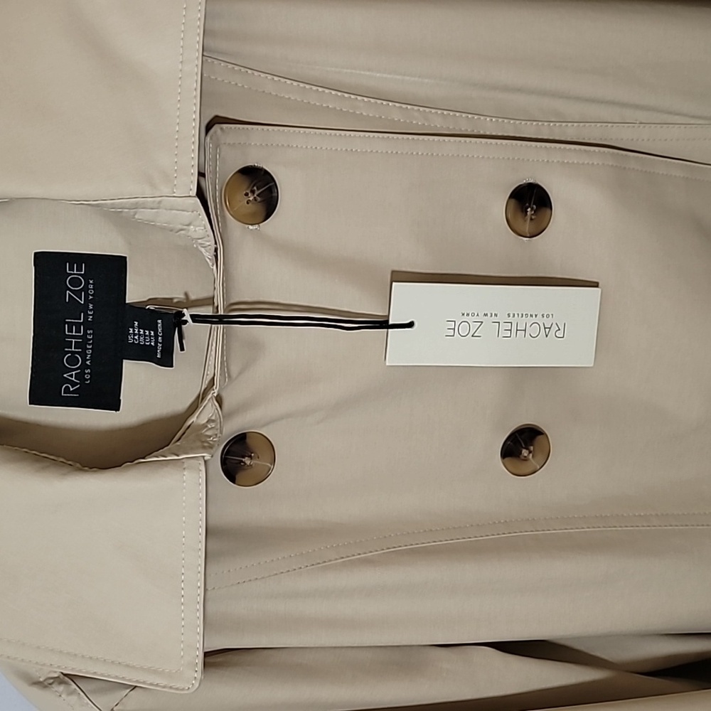 Rachel Zoe Double-Breasted Trench Coat - Picture 4 of 9